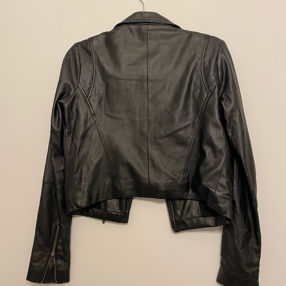 VEDA NYC real leather moto jacket - Picture 2 of 2